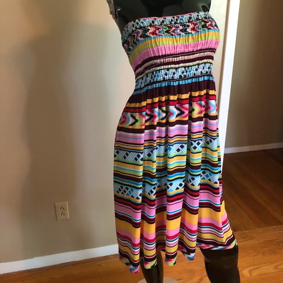 Colorful Geometric Dress, XL - Picture 4 of 4